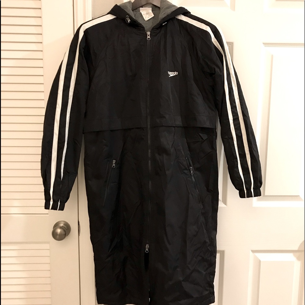 Youth XS black Speedo Swim Parka